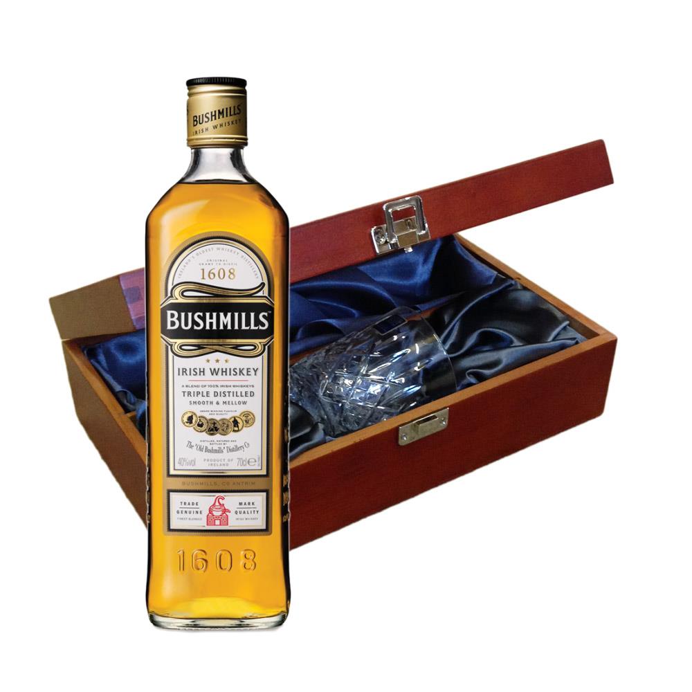 Bushmills Original Irish Whisky In Luxury Box With Royal Scot Glass